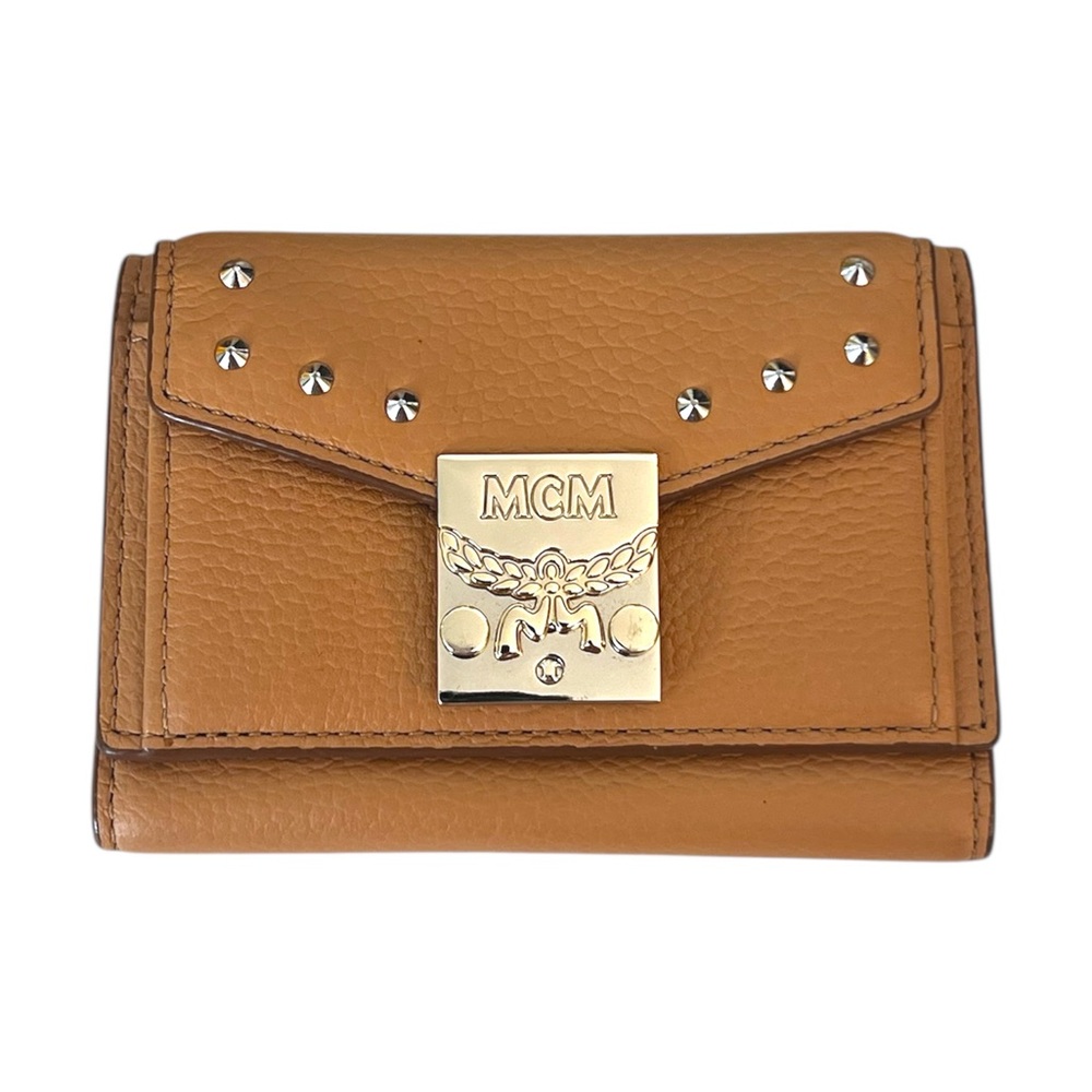 MCM Patricia Trifold Studded Wallet